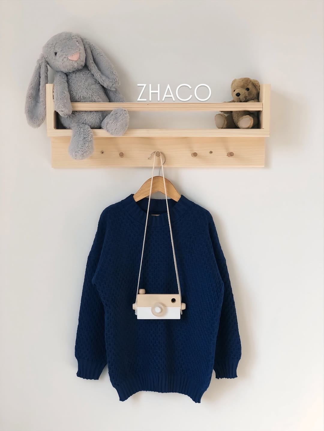 ژاکت لانه‌زنبوری سورمه‌ای